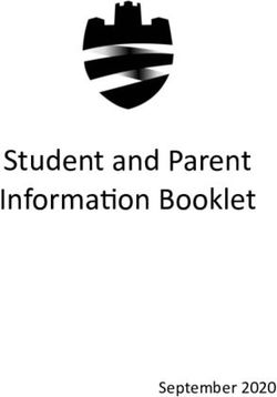 Student and Parent Information Booklet - September 2020 - Plymstock School