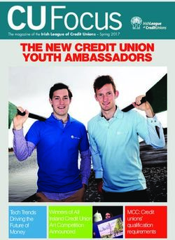 THE NEW CREDIT UNION YOUTH AMBASSADORS - MCC: Credit unions' qualification requirements Winners of All Ireland Credit Union Art Competition - The ...