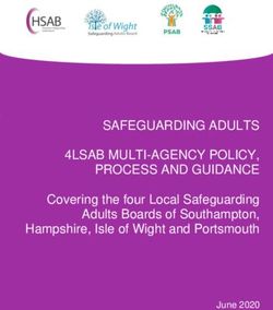 SAFEGUARDING ADULTS 4LSAB MULTI-AGENCY POLICY, PROCESS AND GUIDANCE - Covering the four Local Safeguarding Adults Boards of Southampton ...