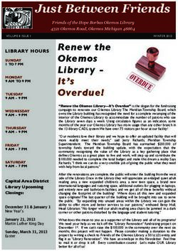 Just Between Friends - Friends of the Okemos Library