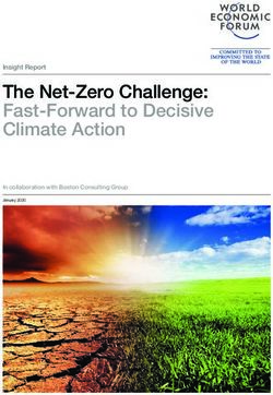 The Net-Zero Challenge: Fast-Forward to Decisive Climate Action - Insight Report In collaboration with Boston Consulting Group