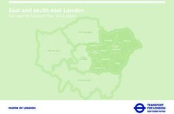 East and south east London - Sub-regional Transport Plan, 2014 update