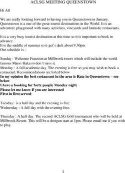 ACLSG MEETING QUEENSTOWN - ACL Study Group