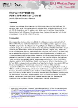 Bihar Assembly Elections: Politics in the times of COVID-19 - Institute of South Asian Studies