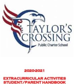 EXTRACURRICULAR ACTIVITIES STUDENT/PARENT HANDBOOK 2020-2021