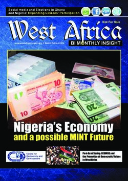 West Africa BI M NTHLY INSIGHT - CDD e-Library