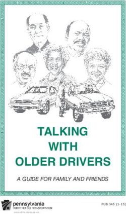 TALKING WITH OLDER DRIVERS - A GUIDE FOR FAMILY AND FRIENDS
