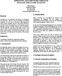 IMPROVING JAVA SOFTWARE THROUGH PACKAGE STRUCTURE ANALYSIS