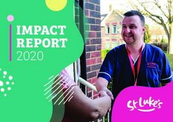 IMPACT REPORT 2020 - St Luke's Hospice Sheffield