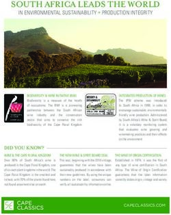 SOUTH AFRICA LEADS THE WORLD - IN ENVIRONMENTAL SUSTAINABILITY + PRODUCTION INTEGRITY - Cape Classics