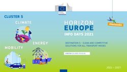 CLUSTER 5 INFO DAYS 2021 - Horizon Europe Info Days 2021
