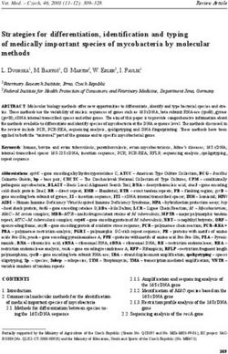 Strategies for differentiation, identification and typing of medically important species of mycobacteria by molecular methods
