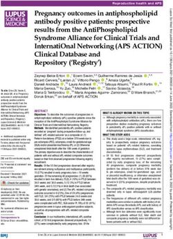 Pregnancy outcomes in antiphospholipid antibody positive patients: prospective results from the AntiPhospholipid Syndrome Alliance for Clinical ...