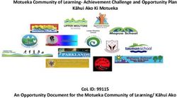 MOTUEKA COMMUNITY OF LEARNING-ACHIEVEMENT CHALLENGE AND OPPORTUNITY PLAN KĀHUI AKO KI MOTUEKA - COL ID: 99115 AN OPPORTUNITY DOCUMENT FOR THE ...