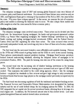 The Subprime Mortgage Crisis and Macroeconomic Models