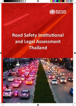 Road Safety Institutional and Legal Assessment Thailand