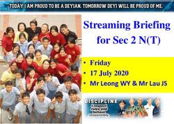 Streaming Briefing for Sec 2 N(T) - Mr Leong WY & Mr Lau JS 17 July 2020 Friday - Deyi Secondary School