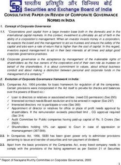 CONSULTATIVE PAPER ON REVIEW OF CORPORATE GOVERNANCE NORMS IN INDIA