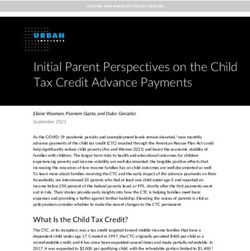 Initial Parent Perspectives on the Child Tax Credit Advance Payments