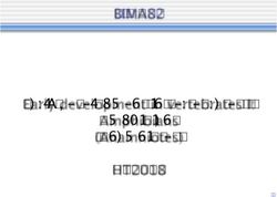 BIMA82 - HT2018 Early development in vertebrates I: Amphibians (Anamniotes)