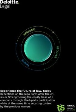 Experience the future of law, today Reflections on the legal form after the cri- sis or Strengthening the equity base of a company through ...