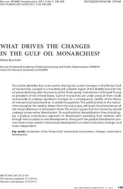 WHAT DRIVES THE CHANGES IN THE GULF OIL MONARCHIES?