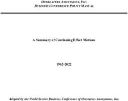 A Summary of Continuing Effect Motions 1962-2022 - OVEREATERS ANONYMOUS, INC. BUSINESS CONFERENCE POLICY MANUAL