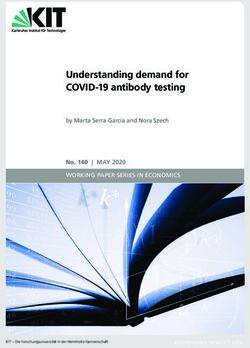 Understanding demand for COVID-19 antibody testing - WORKING PAPER SERIES IN ECONOMICS by Marta Serra Garcia and Nora Szech - KIT