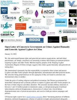 Open Letter of Concern to Governments on Crimes Against Humanity and Genocide Against Uyghurs in China - Stockton University