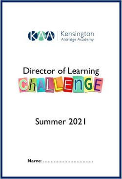 Director of Learning Summer 2021 - Name: Kensington Aldridge Academy