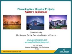 Financing New Hospital Projects Apollo's experience