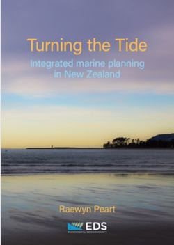 Turning the Tide Integrated marine planning in New Zealand - NZLII