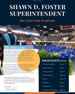 SHAWN D. FOSTER SUPERINTENDENT
