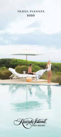 2020 TRAVEL PLANNER - Kiawah Island Golf Resort