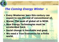 Every Westerner born this century can expect to see the end of conventional oil. Worse: The peak of global oil is NOW. New Energy ...
