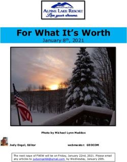 For What It's Worth January 8th, 2021 - Alpine Lake Resort