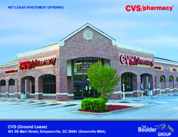 CVS (Ground Lease) 401 SE Main Street, Simpsonville, SC 29681 (Greenville MSA) - NET LEASE INVESTMENT OFFERING