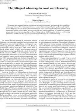 The bilingual advantage in novel word learning