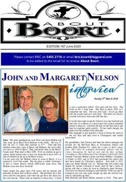 Interview JOHN AND MARGARET NELSON - Please contact BRIC on 5455 2716 or email - Boort Resource and Information ...