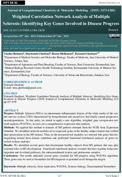 Weighted Correlation Network Analysis of Multiple Sclerosis: Identifying Key Genes Involved in Disease Progress - Sift Desk