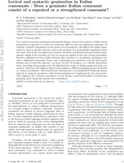 Lexical and syntactic gemination in Italian consonants - Does a geminate Italian consonant consist of a repeated or a strengthened consonant?