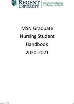 MSN Graduate Nursing Student Handbook 2020-2021