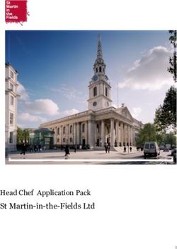 St Martin-in-the-Fields Ltd - Head Chef Application Pack