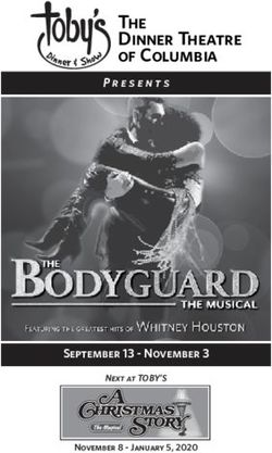 The Dinner Theatre of Columbia - September 13 - November 3 Next at TOBY'S - Toby's Dinner Theatre