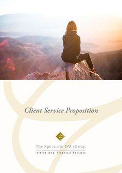 Client Service Proposition - Spectrum IFA
