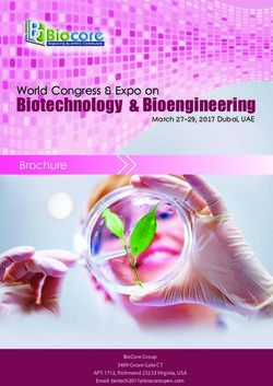 Biotechnology & Bioengineering - Brochure March 27-29, 2017 Dubai, UAE