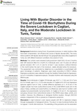 Living With Bipolar Disorder in the Time of Covid-19: Biorhythms During the Severe Lockdown in Cagliari, Italy, and the Moderate Lockdown in ...