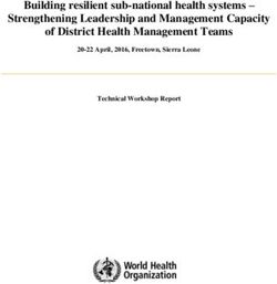 Building resilient sub-national health systems - Strengthening Leadership and Management Capacity of District Health Management Teams