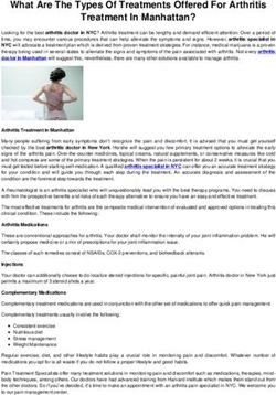 What Are The Types Of Treatments Offered For Arthritis Treatment In Manhattan?