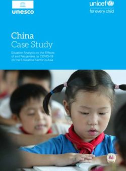 China Case Study Situation Analysis on the Effects of and Responses to COVID-19 on the Education Sector in Asia - UNICEF